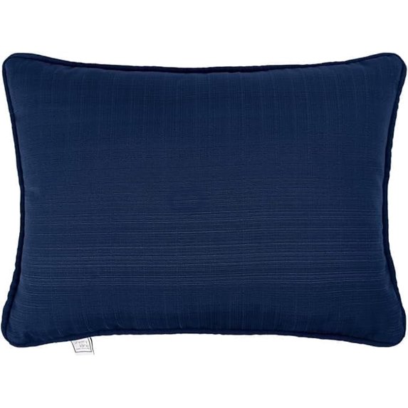 Sherry Kline Sunrise Indoor/Outdoor Rectangle (Boudoir) Corded Edge Filled Pillow Indigo 13"x18" Set of 2