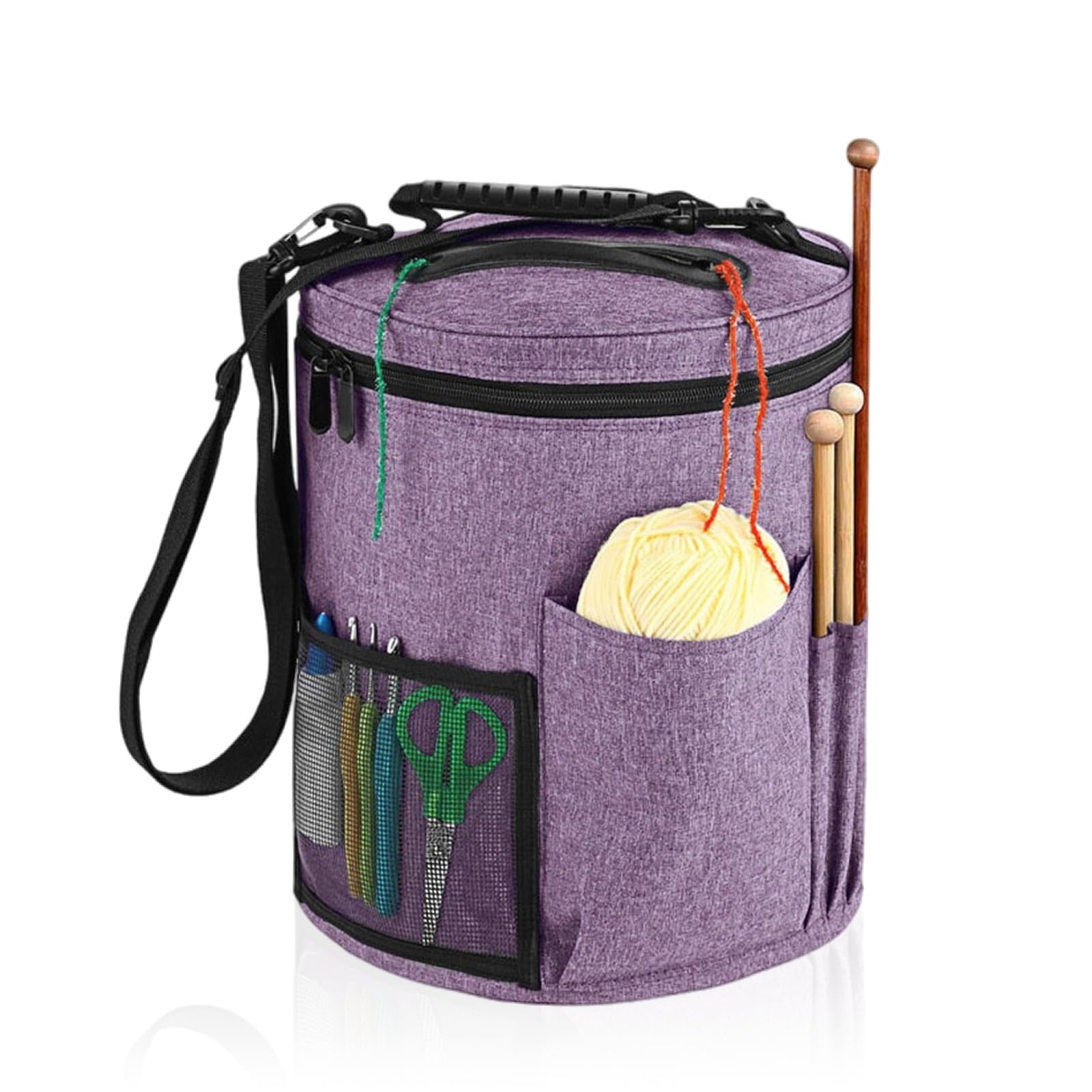 Coopay Large Knitting & Crochet Bag Backpack - Yarn Storage Organizer With Multiple Pockets, Fits Laptop, Waterproof