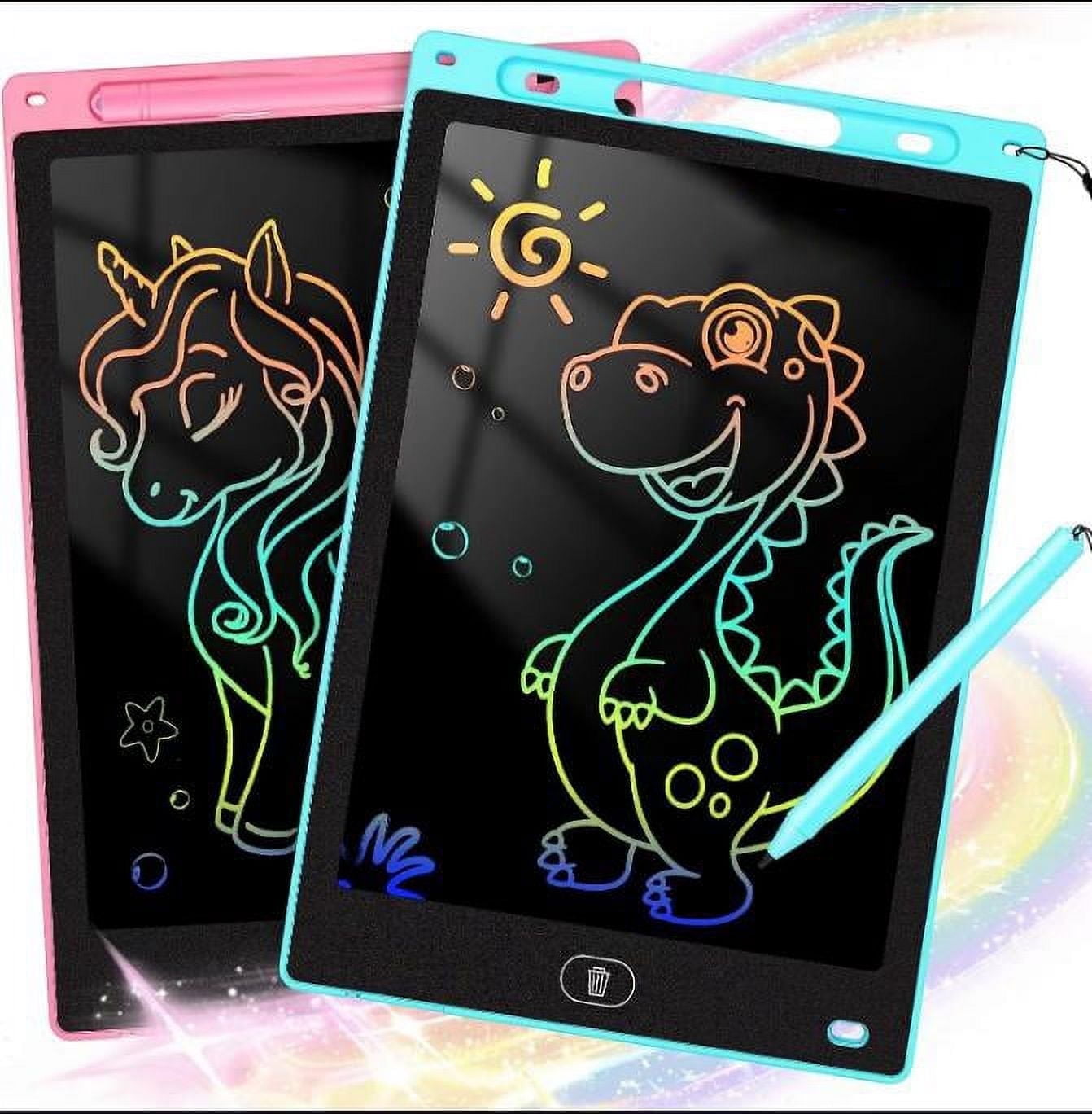 Sherry LCD Writting Tablet for Kids 10 Inch Erasable Doodle Board Mess Free Drawing Pad for Girls And Boys Educational Toys Birthday Gift(Blue And Pink)