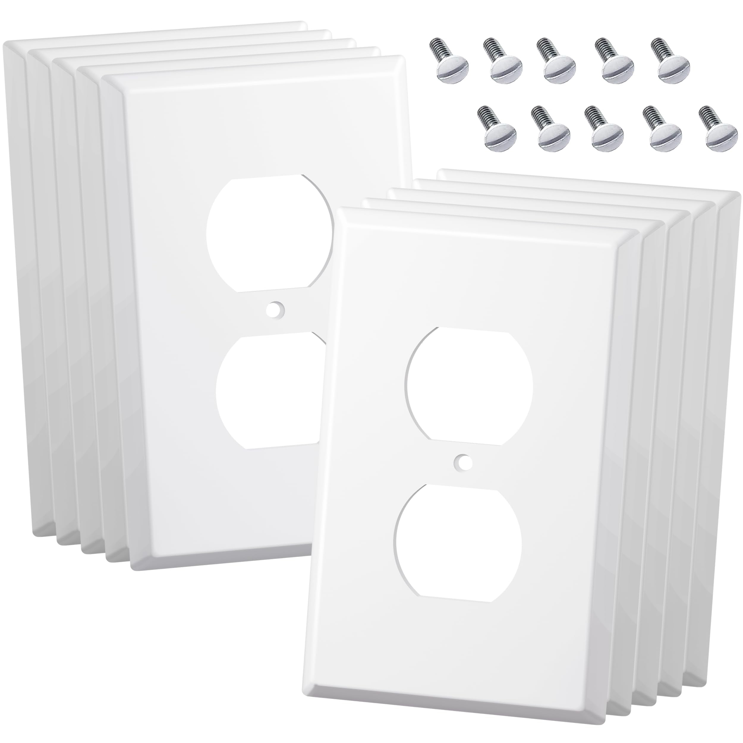 Sherry Outlet Covers Wall Plates Duplex Receptacle Outlet Covers, Electrical 1Gang Standard