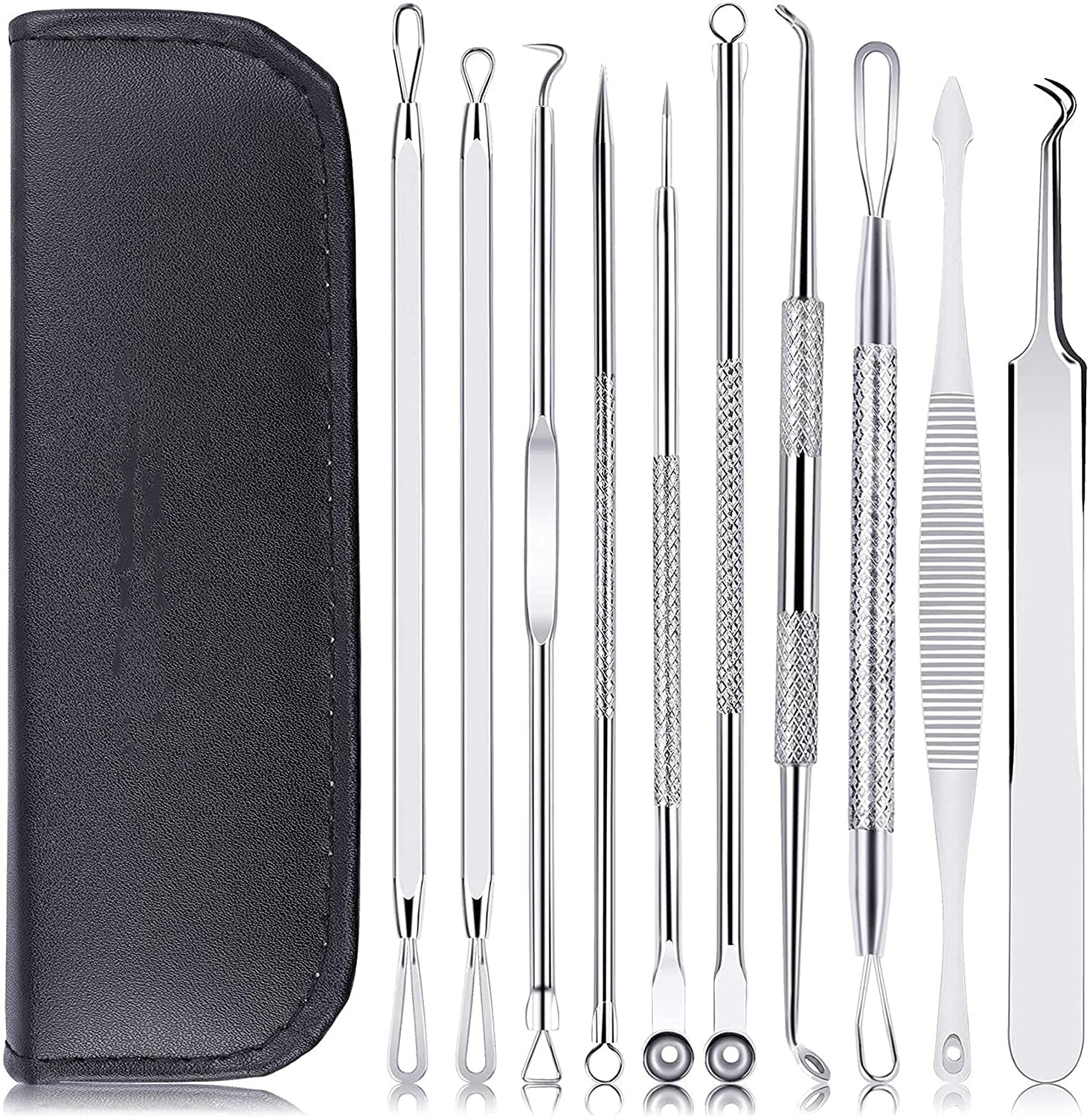 Sherry Pimple Popper Tool Kit, 10 Pieces Blackhead Pimple Popper Tools