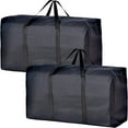 thumbnail image 1 of Sherry Portable Moving Bags with Strong Zippers & Carrying Handles, Black & Blue, 2 Pack, 1 of 7