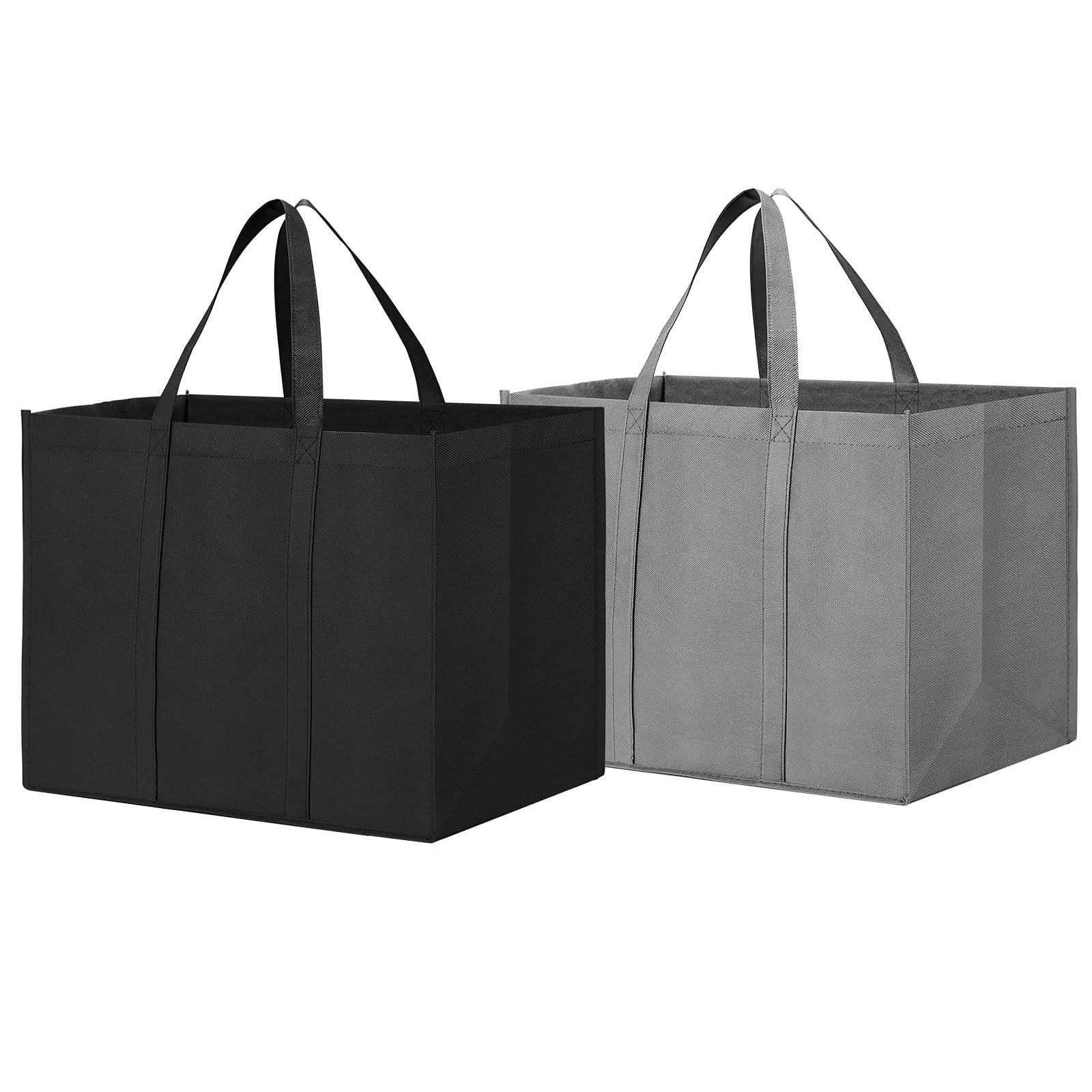 Sherry Reusable Grocery Shopping Bags 2 Pack Large Foldable Tote Bags ...