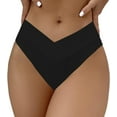 thumbnail image 1 of SherryDC Women's V Cut High Waisted Bikini Bottom High Leg Cut Swimsuit Bathing Suit Bottoms, 1 of 6