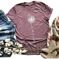 thumbnail image 1 of Sherrylily Dandelion Print Summer T-shirt for Women S-2XL, 1 of 2