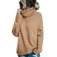 thumbnail image 1 of Sherrylily Fall Winter Women Sweaters Casual Turtleneck Long Sleeve Soft Knitted Pullover, 1 of 2