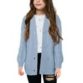 thumbnail image 1 of Sherrylily Girls Cable Knit Cardigans Button Down Long Sleeve Chunky Sweater Outerwear, 1 of 5