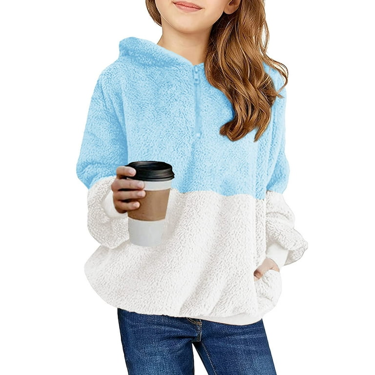 Girls fuzzy sweatshirt hotsell
