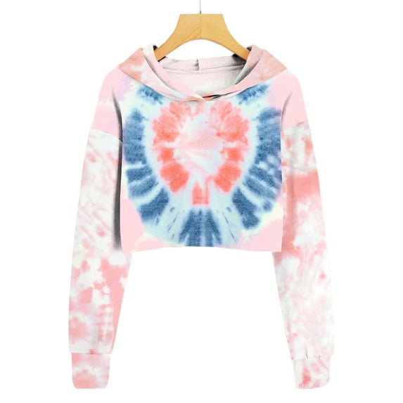 Sherrylily Kids Crop Tops Girls Hoodies Cute Plaid Long Sleeve Girl Sweatshirts