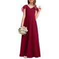 thumbnail image 1 of Sherrylily Kids Girl Bridesmaid Dresses Chiffon Flower Long Party Pageant Gowns Dress, 1 of 5