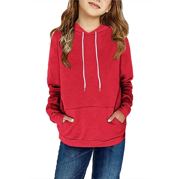 Sherrylily Kids Girls Fleece Hoodies Cute Hooded Sweatshirts with Pockets 4-15 Years