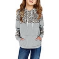 thumbnail image 1 of Sherrylily Kids Girls Fleece Pullover Hoodies Cute Leopard Printed Hooded Sweatshirts with Pockets 4-15 Years, 1 of 3