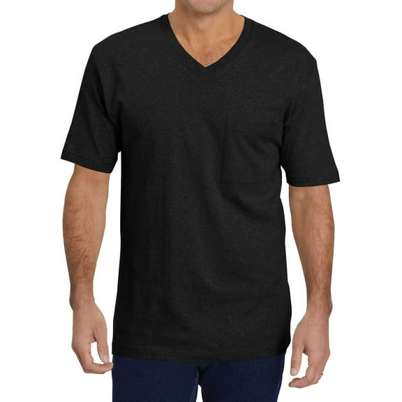 Sherrylily Mens Casual Pocket T-Shirts V Neck Short Sleeve Tee