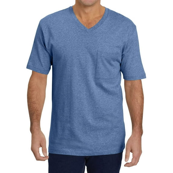 Sherrylily Mens Casual Pocket T-Shirts V Neck Short Sleeve Tee
