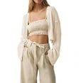 thumbnail image 1 of Sherrylily Summer Women Cropped Sweaters Kimonos Boho Lightweight Open Front Knit Cardigan, 1 of 7