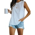 thumbnail image 1 of Sherrylily Summer Women Sleeveless Tank Top Loose Fit Casual Crew Neck T Shirts, 1 of 5