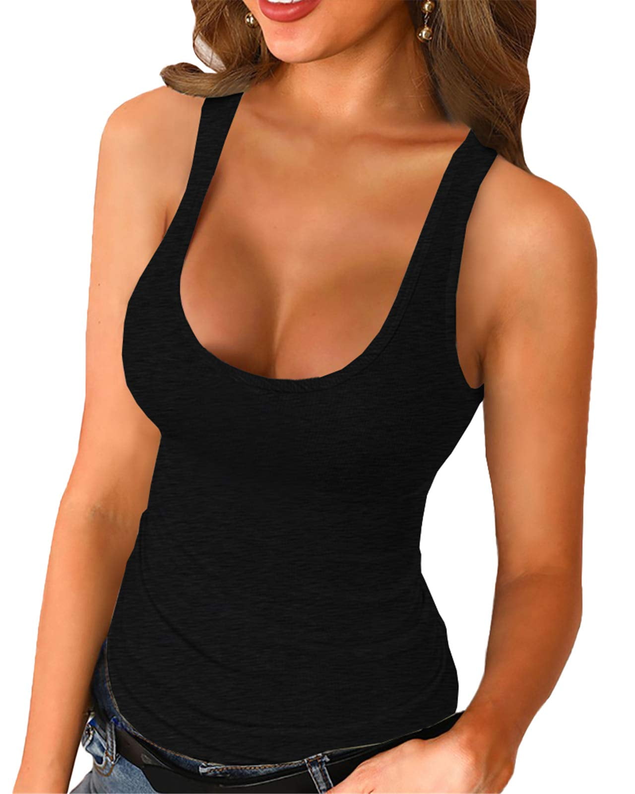 Women Summer Sleeveless Tops Workout Tank Tops For Women T Back Tank Tops  For Women Tank Tops For Women Casual Summer 15 And Under Items Prime Items  Under 1 Dollar Wearhouse.Deals Clearance