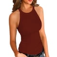 thumbnail image 1 of Sherrylily Summer Womens Tank Tops Casual Sleeveless Cami Top Slim Knit Ribbed Racerback Tee, 1 of 5