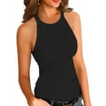 thumbnail image 1 of Sherrylily Summer Womens Tank Tops Casual Sleeveless Cami Top Slim Knit Ribbed Racerback Tee, 1 of 5