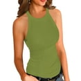 thumbnail image 1 of Sherrylily Summer Womens Tank Tops Casual Sleeveless Cami Top Slim Knit Ribbed Racerback Tee, 1 of 5
