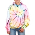 thumbnail image 1 of Sherrylily Unisex Kids Tie Dye Sweatshirt Boys Girls Hooded Kangaroo Pocket Pullover Hoodies, 1 of 3