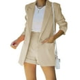 thumbnail image 1 of Sherrylily Women 2 Piece Set Open Front Long Sleeve Blazer and Short Pants Suit Sets, 1 of 6