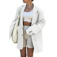thumbnail image 1 of Sherrylily Women Autumn Winter Casual Elegant Lapel Blazers Open Front Work Office Jacket Outfit, 1 of 3