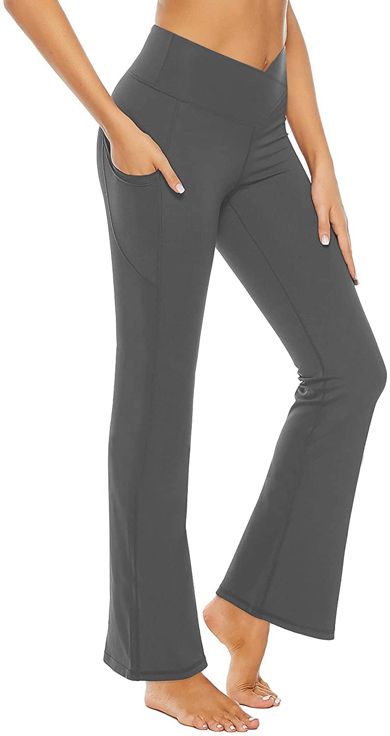 Sherrylily Women Bootcut Yoga Pants with Pocket High Waisted Flare