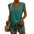 thumbnail image 1 of Sherrylily Women Cap Sleeve T-Shirt Casual Loose Fit Tank Tops S-2XL(US 4-22), 1 of 2