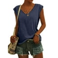 thumbnail image 1 of Sherrylily Women Cap Sleeve T-Shirt Casual Loose Fit Tank Tops S-2XL(US 4-22), 1 of 3