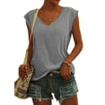 thumbnail image 1 of Sherrylily Women Cap Sleeve T-Shirt Casual Loose Fit Tank Tops S-2XL(US 4-22), 1 of 2