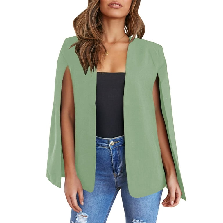 Green cape cheap blazer