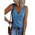 thumbnail image 1 of Sherrylily Women Casual Tank Top Button Down Ribbed Knit V-Neck Tops, 1 of 2
