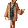 thumbnail image 1 of Sherrylily Women Chunky Cardigan Cable Knit Loose Open Front Sweaters Coat, 1 of 4