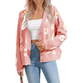 thumbnail image 1 of Sherrylily Women Floral Print Cardigan Knitted Long Sleeve Fashion Sweaters, 1 of 5
