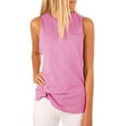 thumbnail image 1 of Sherrylily Women High Neck Cami Tank Top Summer Sleeveless T Shirts Plain Pocket Tunic Blouses, 1 of 3
