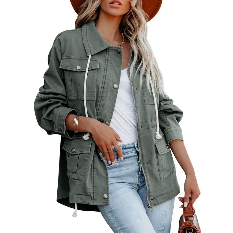 Lightweight military jacket womens best sale