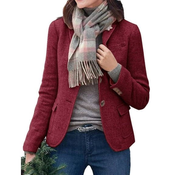 Sherrylily Women Long Sleeve Blazers Open Front Work Office Casual Blazer Jackets