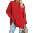 thumbnail image 1 of Sherrylily Women Long Sleeve Oversized T Shirts Loose Casual Tunic Tops S-2XL, 1 of 3