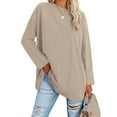 thumbnail image 1 of Sherrylily Women Long Sleeve Oversized T Shirts Loose Casual Tunic Tops S-2XL, 1 of 3