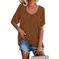 thumbnail image 1 of Sherrylily Women Loose T Shirts Short Sleeve Soft Shirts Summer Casual Tops with Pocket, 1 of 3