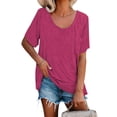 thumbnail image 1 of Sherrylily Women Loose T Shirts Short Sleeve Soft Shirts Summer Casual Tops with Pocket, 1 of 3