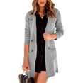 thumbnail image 1 of Sherrylily Women Open Front Cardigan Long Sweaters Cardigan Outerwear Button Down Coats, 1 of 5