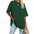 thumbnail image 1 of Sherrylily Women Oversized T Shirts Tees Half Sleeve V Neck Tops S-2XL, 1 of 3