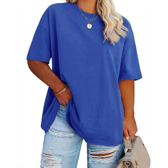 Sherrylily Women Plus Size T Shirts Oversized Half Sleeve Tunic Top