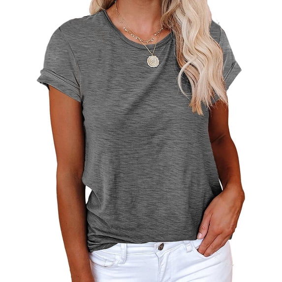 Sherrylily Women Short Sleeve Shirts Loose Casual Summer Basic Tops Fashion Tee