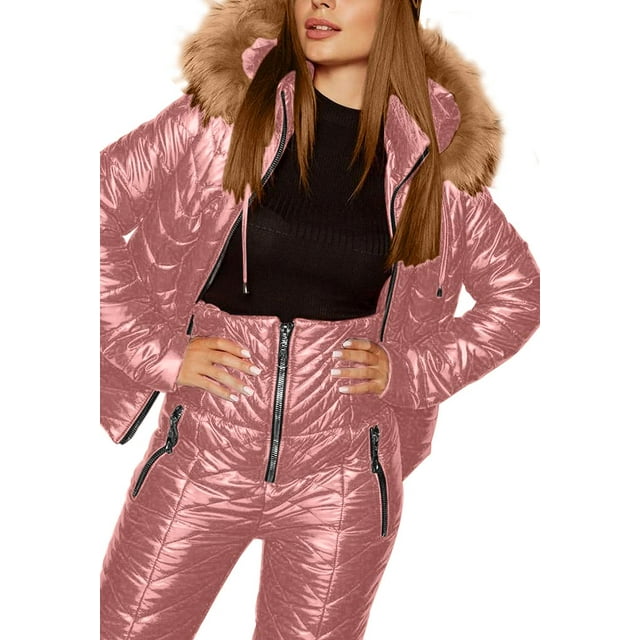 Sherrylily Women Ski Jackets and Pants Set Winter Waterproof Warm