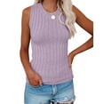 thumbnail image 1 of Sherrylily Women Sleeveless Halter Sweater Tank Tops Sexy Rib Knit Fall Vest Camis, 1 of 4