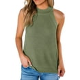 thumbnail image 1 of Sherrylily Women Summer Halter Tank Tops Sleeveless Casual Racerback Loose Knit Cami Sweater Vest, 1 of 5