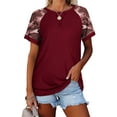 thumbnail image 1 of Sherrylily Women T Shirt Camouflage Short Sleeve T-Shirt Tunic Casual Loose Tops, 1 of 2